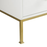 Sonder Living Formal Nightstand | White Lacquer