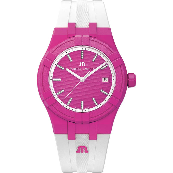 Maurice Lacroix Aikon Tide Watch | Hot Pink/White