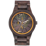 WeWood Kos Indian Rosewood Watch | Chocolate/Camo- WKCCAM