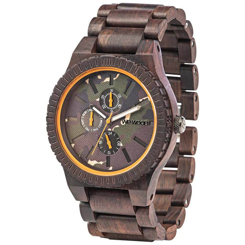 WeWood Kos Indian Rosewood Watch | Chocolate/Camo- WKCCAM