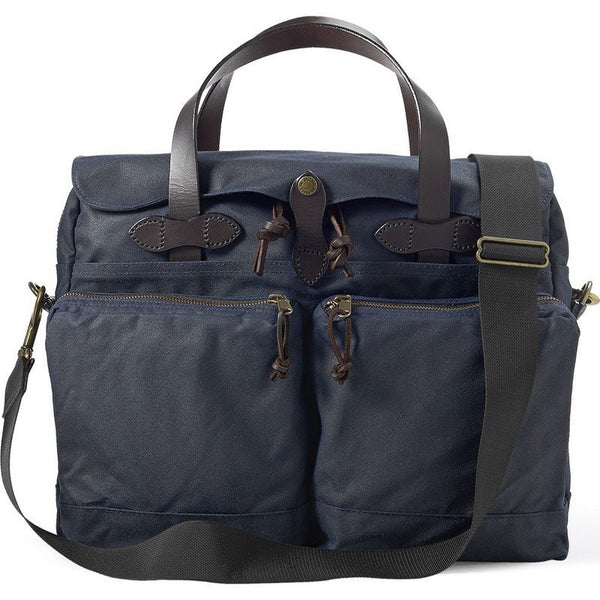 Filson 24 Hour Tin Cloth Briefcase | Navy