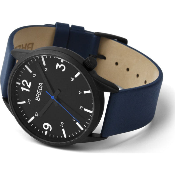 Breda Watches Slate Watch | Black/Navy 7017e