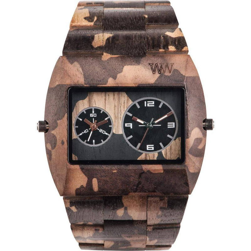 WeWood Jupiter Nature Camo Nut Wood Watch | Walnut Wjncnu