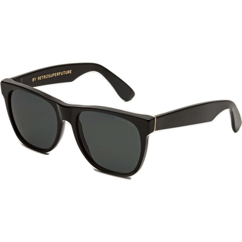 RetroSuperFuture Classic Sunglasses | Black Polarized Lens 703