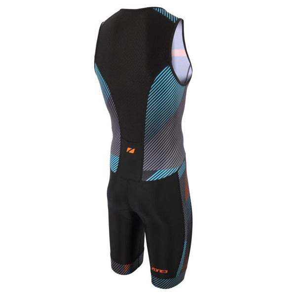 Zone3 Men's Activate Plus Momentum Sleeveless Trisuit | Blue/Turquoise/Teal