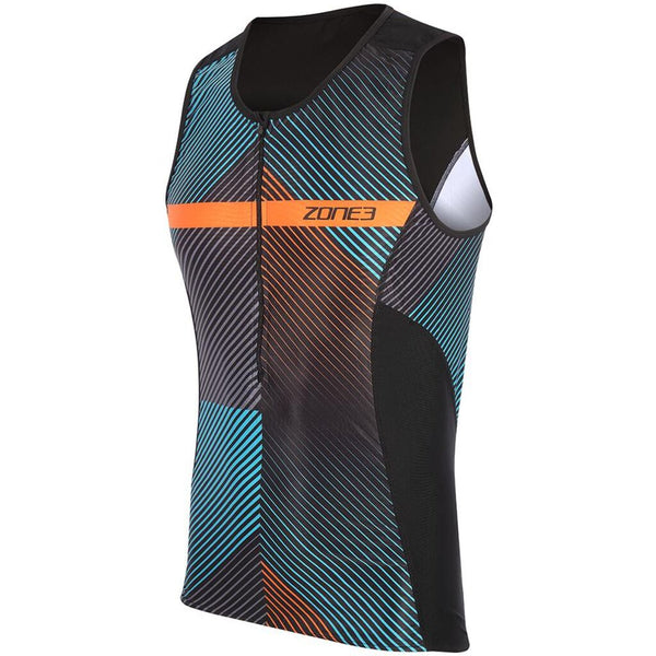 Zone3 Men's Activate Plus Momentum Stripes Tri Top