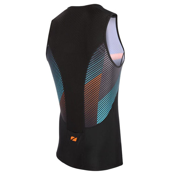 Zone3 Men's Activate Plus Momentum Stripes Tri Top