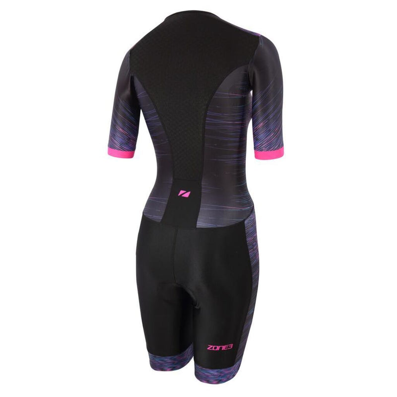 Zone3 Womens's Activate Plus Momentum Short Sleeve Full Zip Trisuit