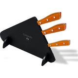 Coltellerie Berti Compendio Set of 3 Knives | Black Lucite Block