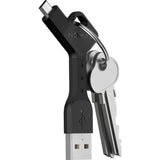 Hello Nomad Key Micro USB Charger Keychain | Black KEY- MICROUSB-001