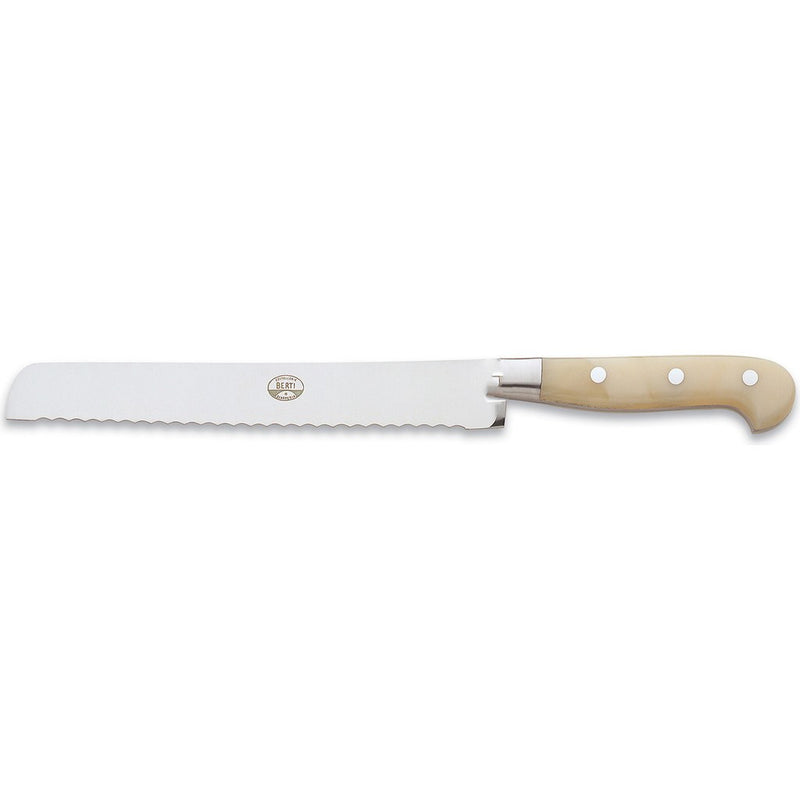 Coltellerie Berti Bread Knife | Ivory Lucite Handle-892