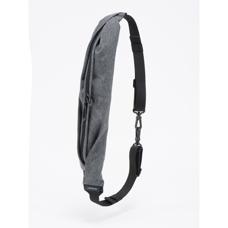 Cote & Ciel Adda Zippered Shoulder Strap | Eco Yarn/Black Melange