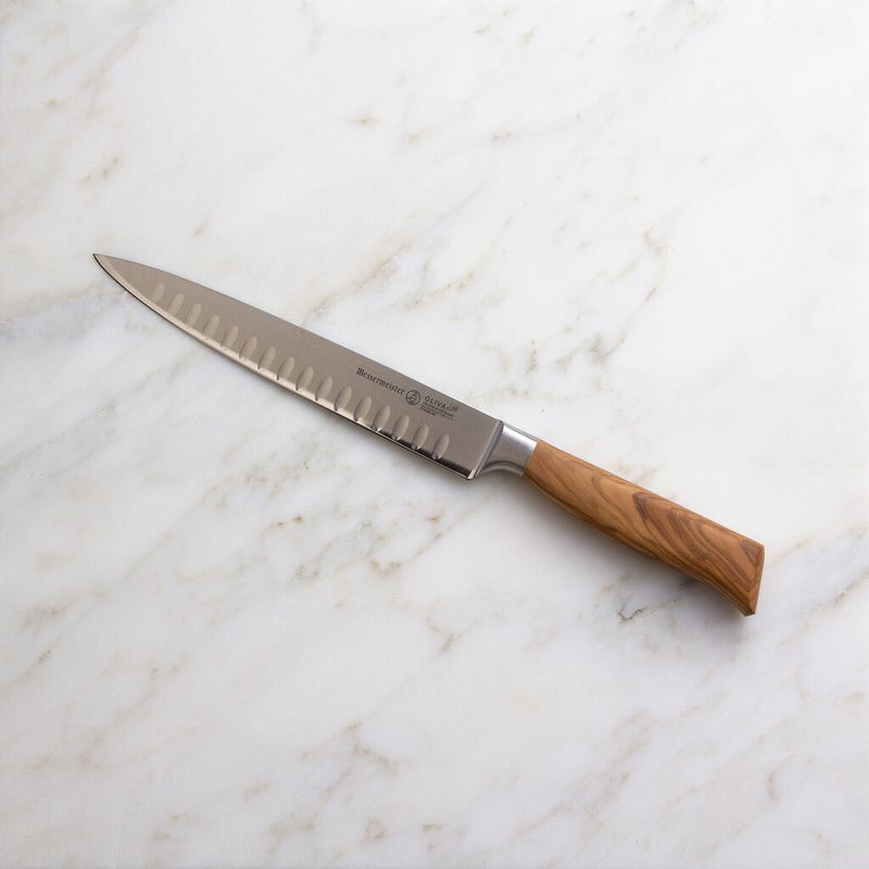 Messermeister Oliva Elite Kullenschliff Carving Knife | 8"