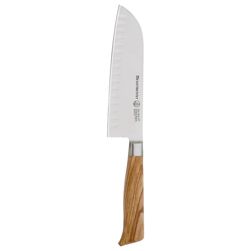 Messermeister Oliva Elite Kullenschliff Santoku Knife | 7"