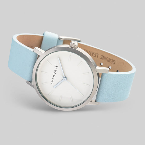 The Horse Original Silver Watch | Powder Blue A18