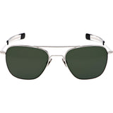 Randolph Engineering Aviator White Gold Bayonet Sunglasses | Glass AGX Polarized AR 55 AF230