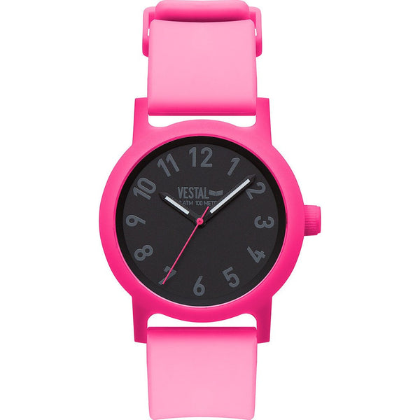 Vestal Alpha Bravo Plastic Watch | Hot Pink/Black ALP3P03