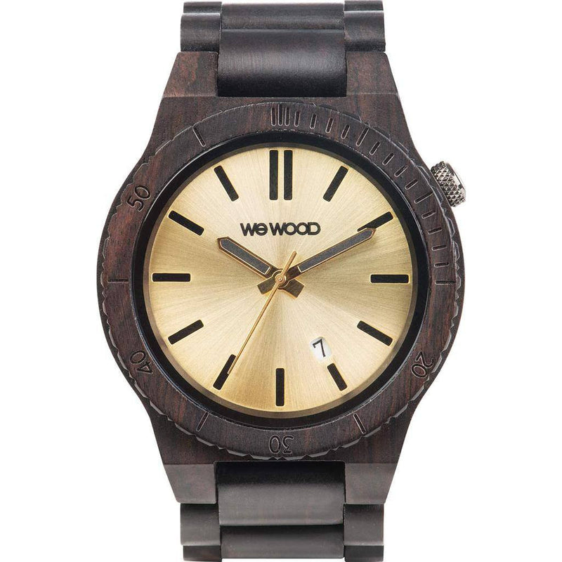 WeWood Arrow African Blackwood Wood Watch | Black/Gold WARRBG