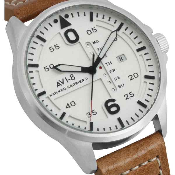 AVI-8 Hawker Harrier II AV-4003 Watch | White/Tan