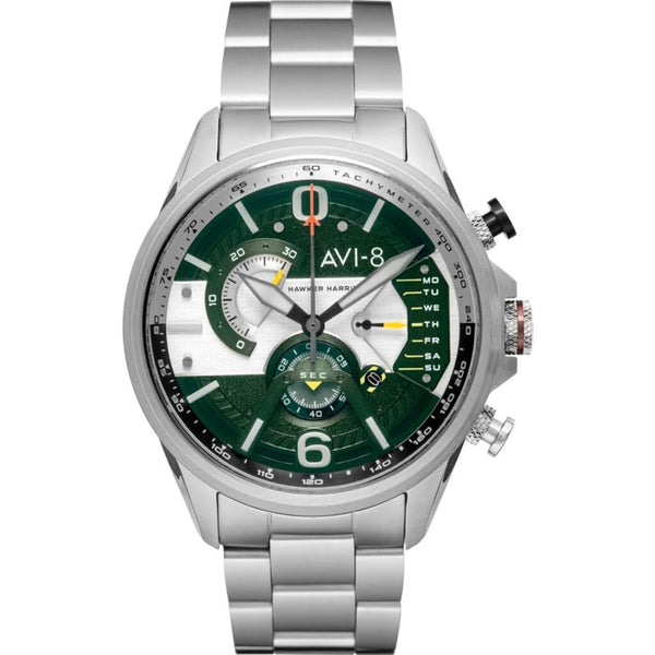 AVI-8 Hawker Harrier 4056-11 Watch | Green/Stainless