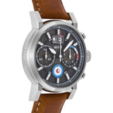 AVI-8 Hawker Hurricane AV-4062 Chronograph Watch | Leather Strap color-Black/Silver/Brown