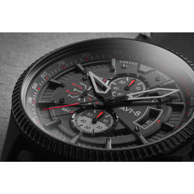 AVI-8 Hawker Hunter AV-4064 Avon Chronograph Watch | Leather Strap