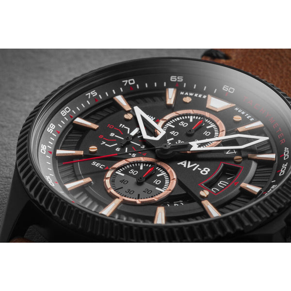 AVI-8 Hawker Hunter AV-4064 Avon Chronograph Watch | Leather Strap