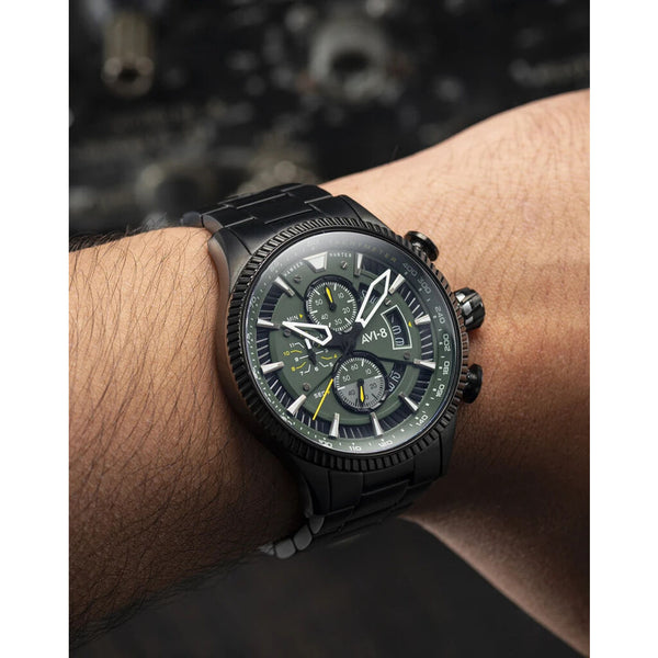 AVI-8 Hawker Hunter 4064-11 Watch | Green/Ionic Black