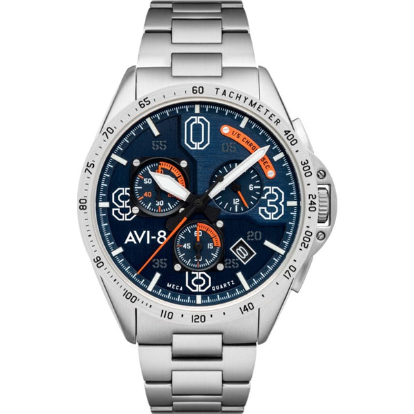 AVI-8 P-51 Mustang 4077-22 Watch | Blue/Stainless