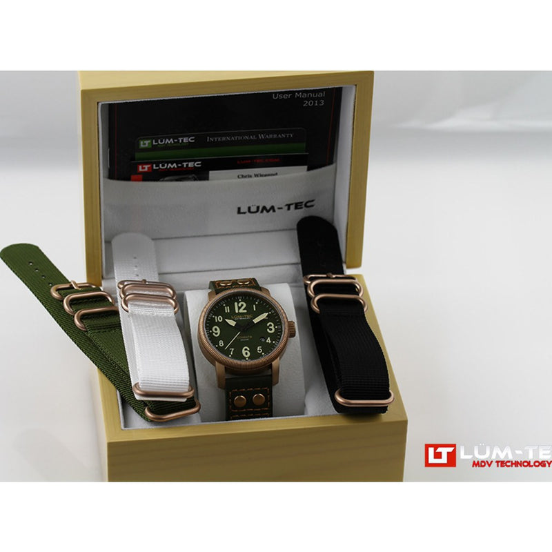 Lum-Tec B19 Bronze Watch Leather Strap – Sportique