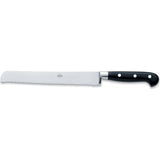 Coltellerie Berti Insieme Bread Knife w/ Magnetized Wood Block | Black Lucite Handle