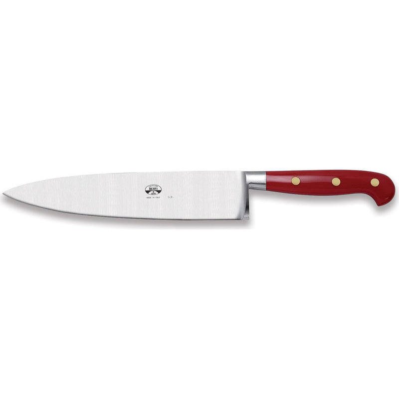 Coltellerie Berti 9" Chef's Knife | Red Lucite Handle