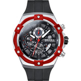 Brera Milano Supersportivo Evo Chronograph Watch | Red IP/Black Strp