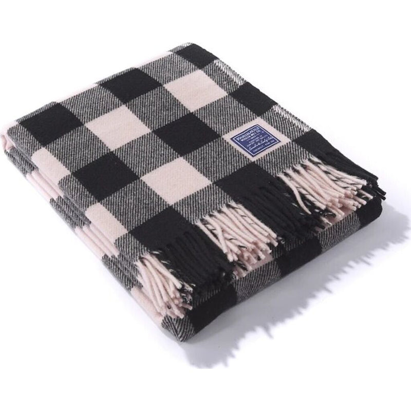 Faribault Buffalo Check Throw | Wool