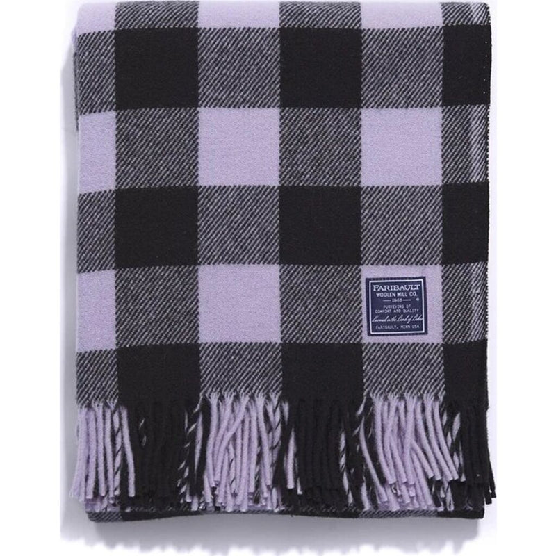 Faribault Buffalo Check Throw | Wool