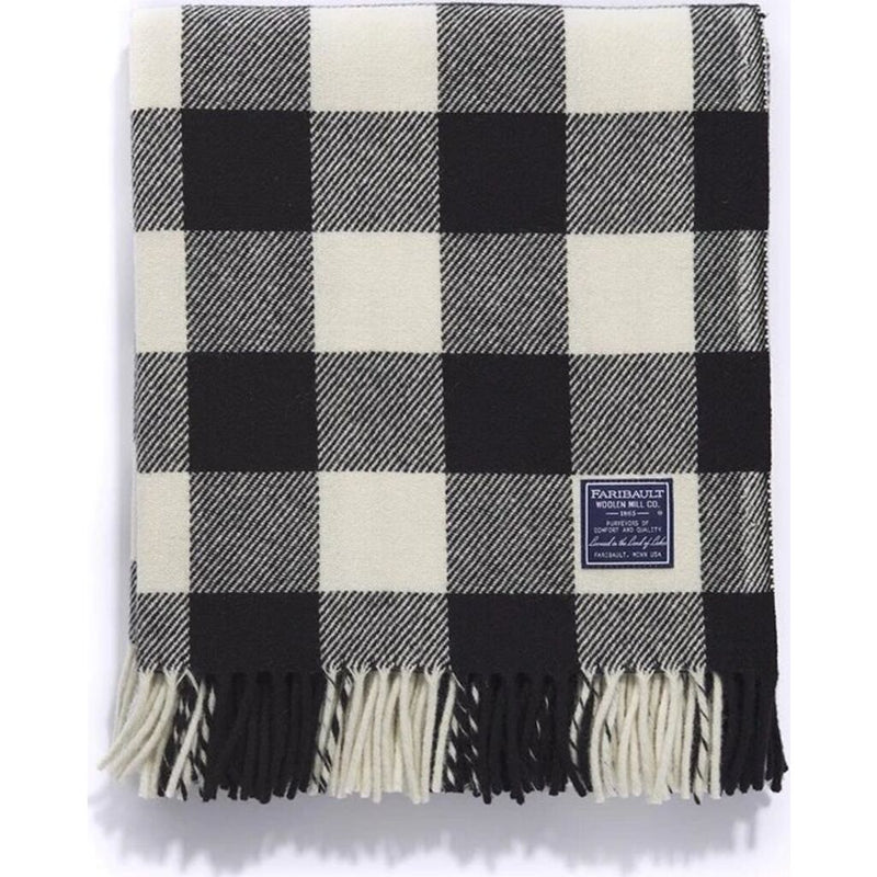 Faribault Buffalo Check Throw | Wool