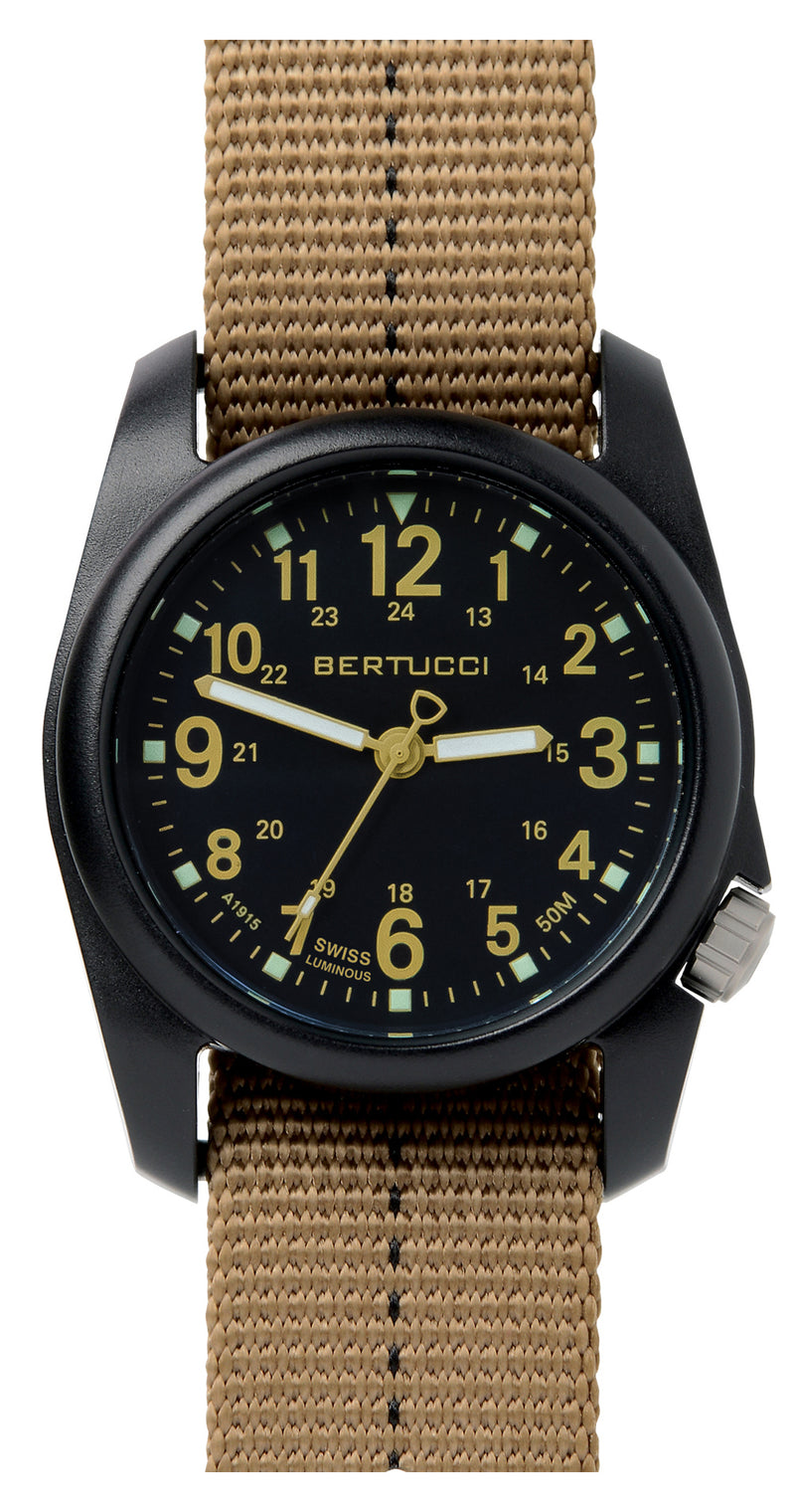 Bertucci DX3 Plus Watch | Black/Khaki 11041