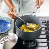 GreenPan Paris Pro Collection 11 Piece Set, 8" Open Frypan, 9.5" Open Frypan, 11" Open Frypan, 3QT Covered Sauté Pan, 1.5QT Covered Sauce Pan, 3QT Covered Sauce Pan, 5.5QT Covered Casserole