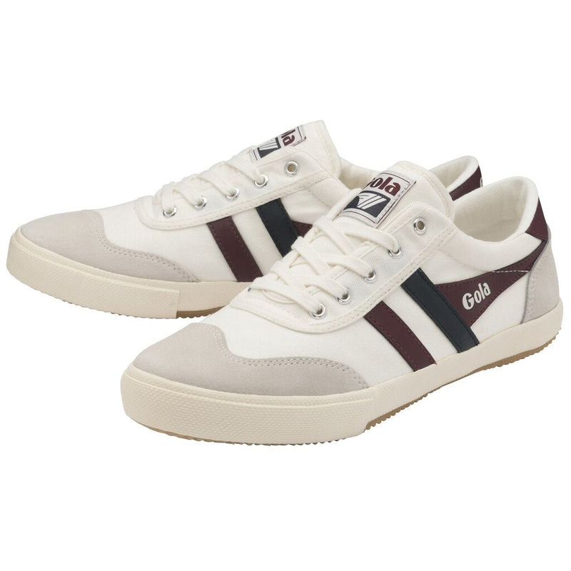 Gola Men's Badminton Sneakers | Off White/Burgundy