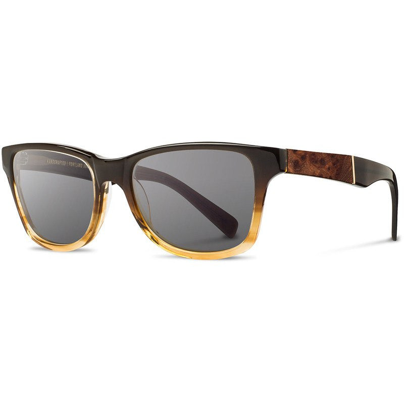 Shwood Canby Acetate Sunglasses Sweat Teaelm Burl Grey Sportique 7144