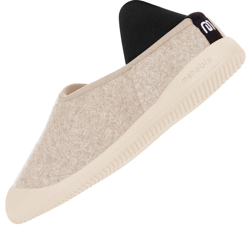 Mahabis Curve Classic Slippers | Stone/Cream