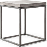 Lyon Beton Perspective Side Table | Light Grey  D-09156-PE-003