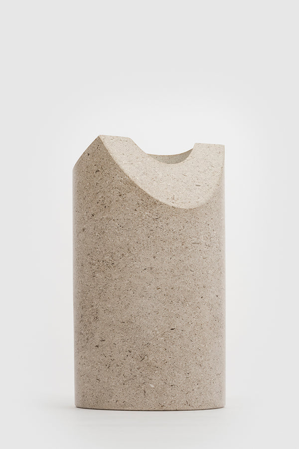 Danese Milano Paros M Vase | Beige Aurisina Stone