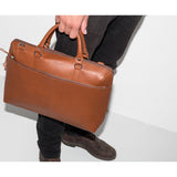 Sandqvist Small Dustin Briefcase | Cognac Brown SQA644