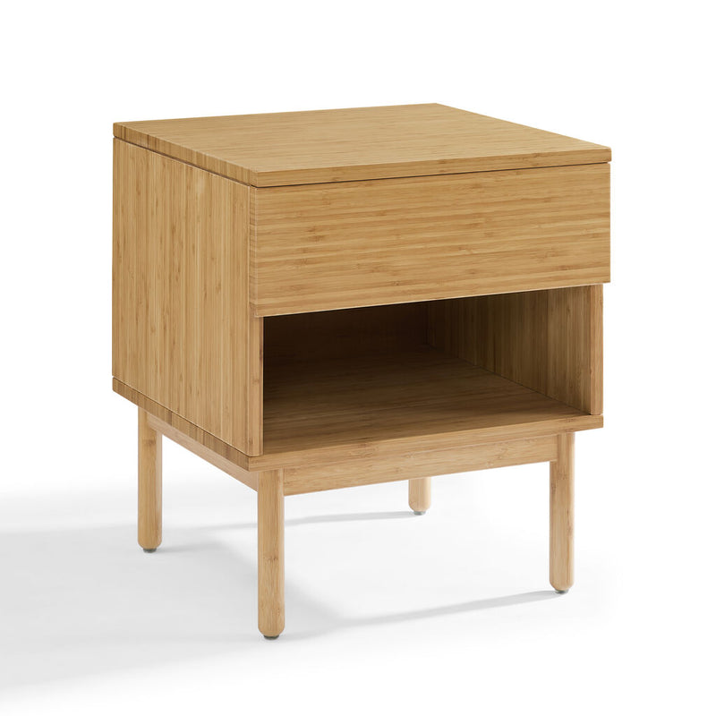 Eco Ridge Ria 1 Drawer Nightstand | Caramelized