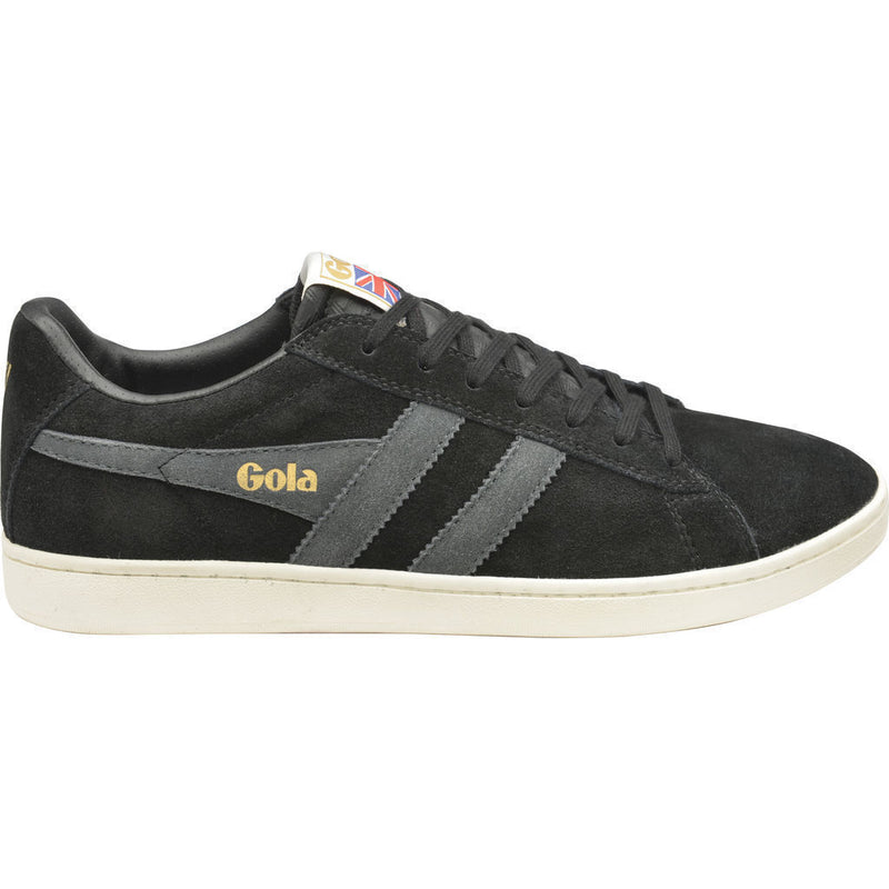 Gola Men's Equipe Suede Sneakers | Black/Graphite/Off White