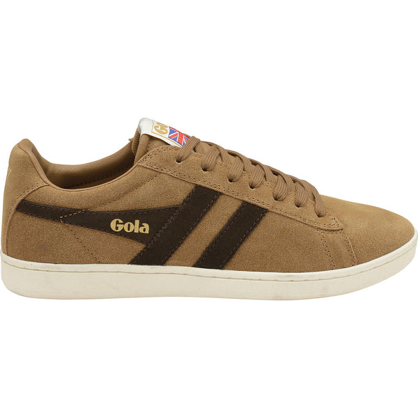 Gola Men's Equipe Suede Sneakers | Tobacco/Dark Brown/Off White