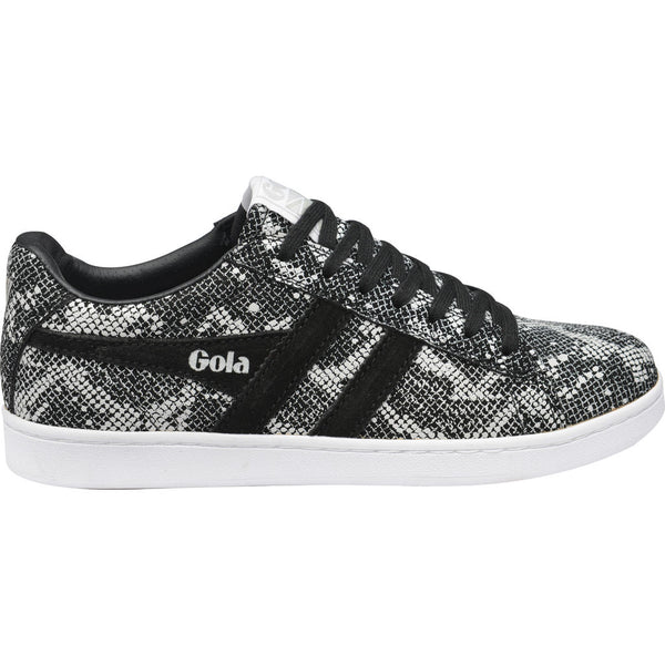 Gola Women's Equipe Reptile Sneakers | Black/White