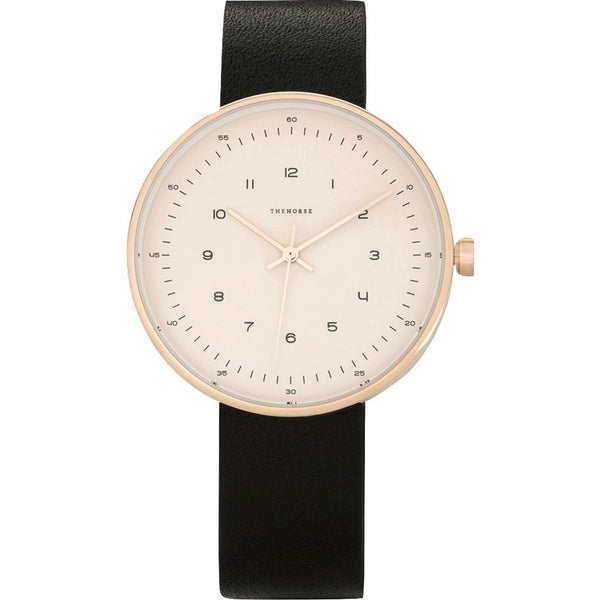 The Horse Minimal 40 mm Rose Gold Watch | Blush/Black