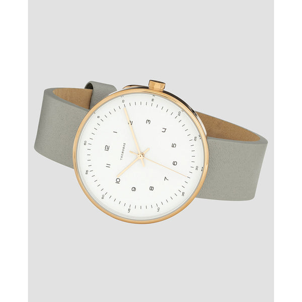 The Horse Minimal 40 mm Rose Gold Watch | White/Grey